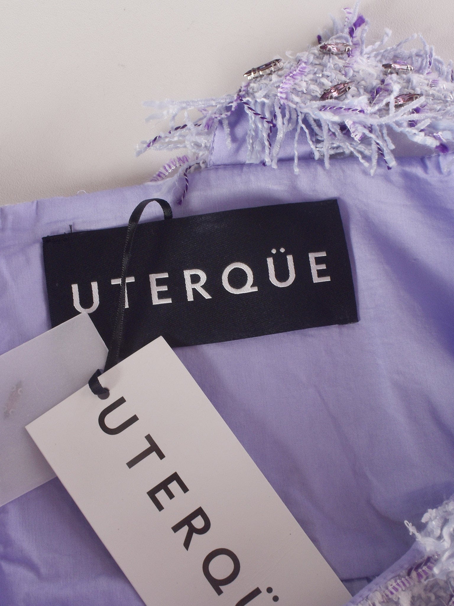 UTERQUE Buksedragt - L / Lilla / Kvinde - SassyLAB Secondhand