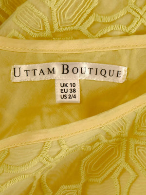 Uttam Boutique Kjole - 38 / Gul / Kvinde - SassyLAB Secondhand