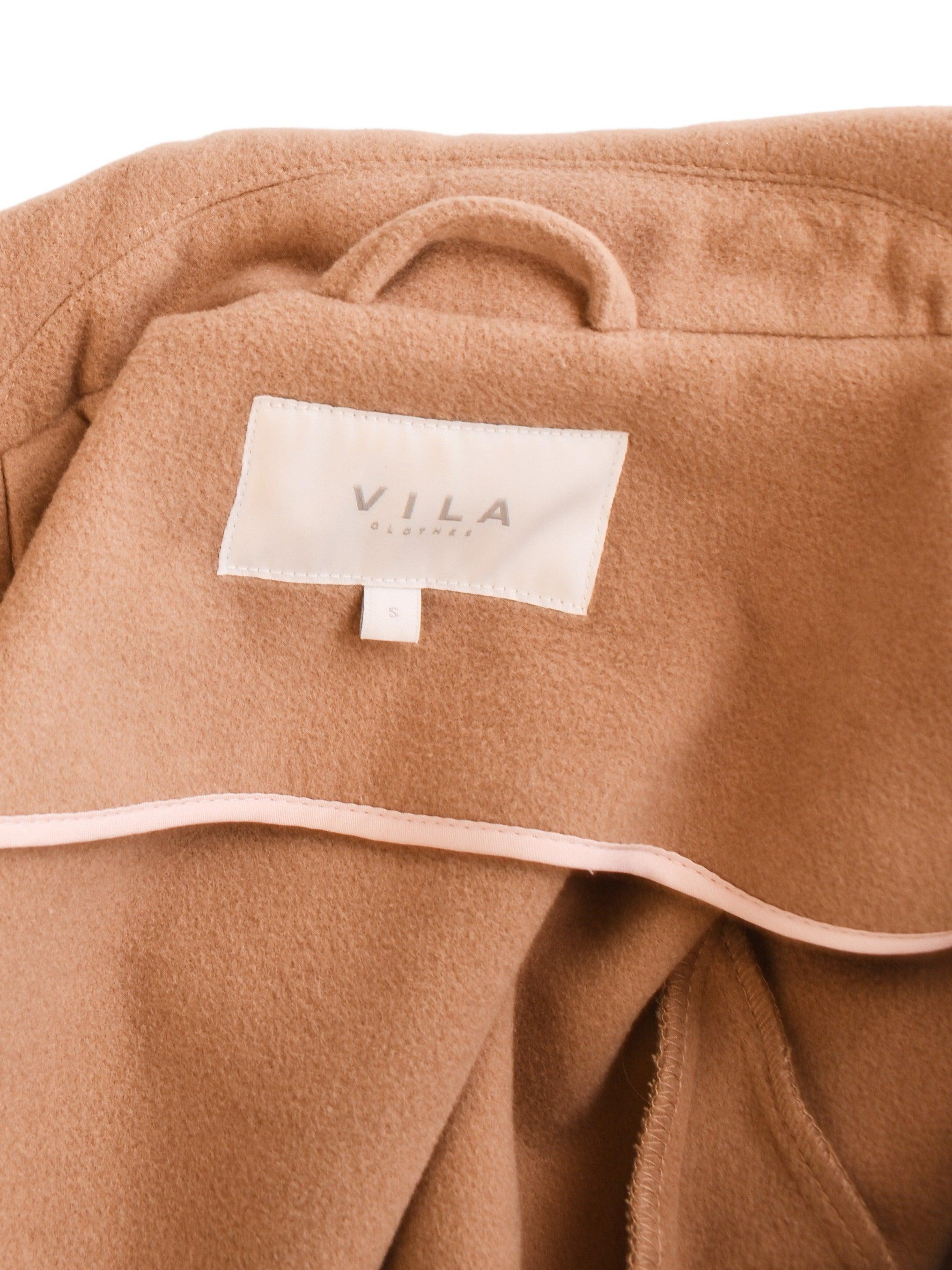 VILA Jakke - S / Beige / Kvinde - SassyLAB Secondhand