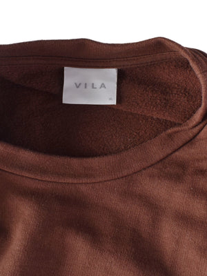VILA Sweatshirt - XL / Brun / Kvinde - SassyLAB Secondhand