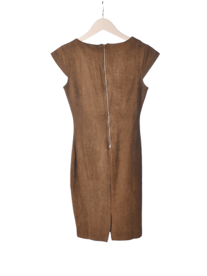 Vintage Dressing Kjole - S / Brun / Kvinde - SassyLAB Secondhand
