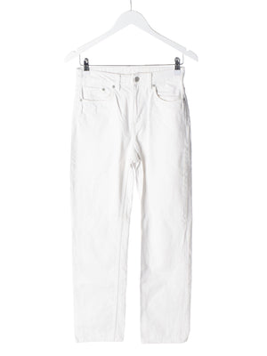 Weekday Jeans - W27 L32 / Hvid / Kvinde - SassyLAB Secondhand