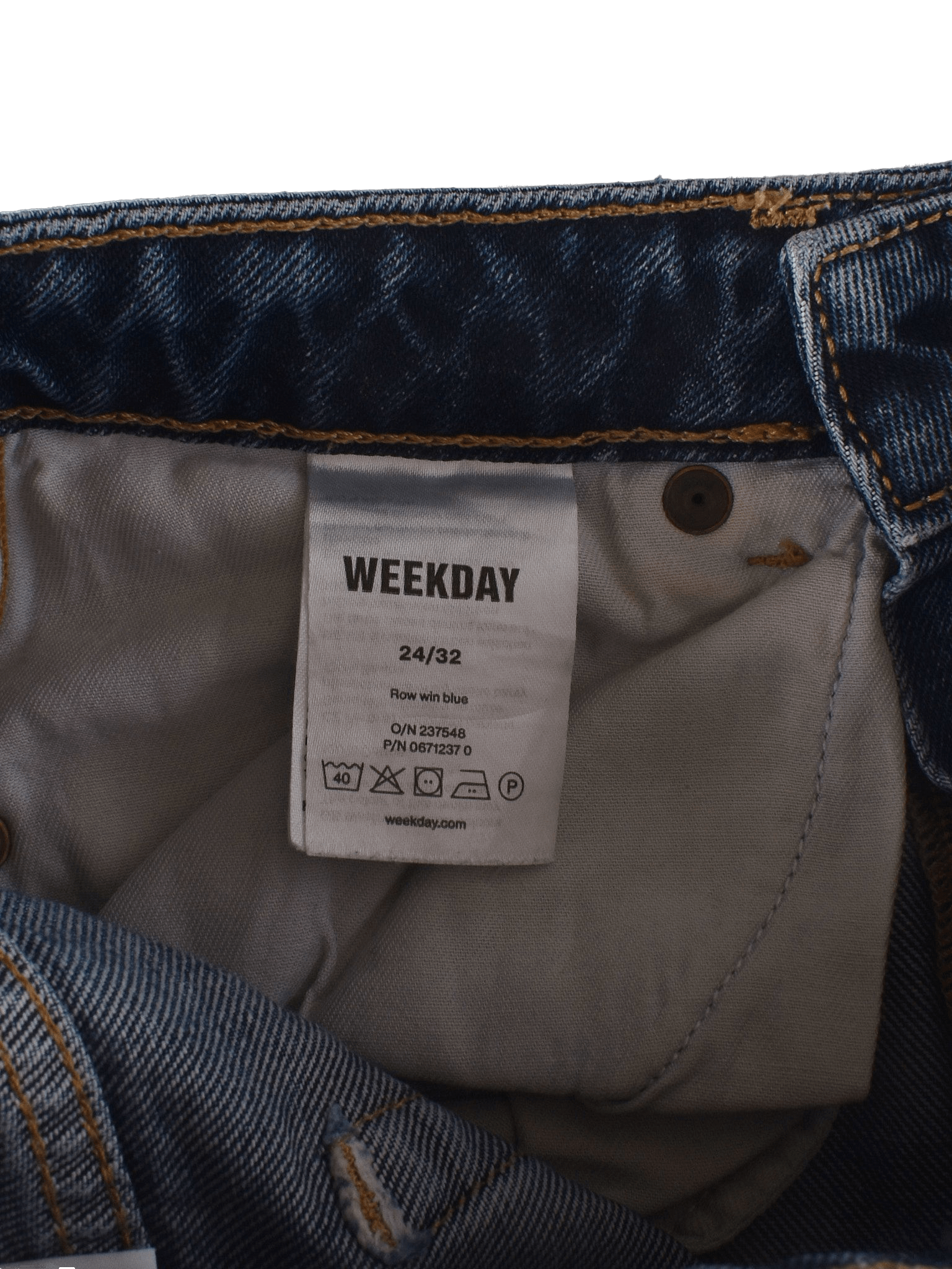 Weekday Jeans - XS / Blå / Kvinde - SassyLAB Secondhand