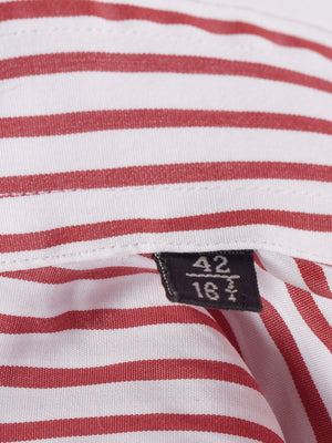 Windsor Skjorte - 42 / Rød / Mand - SassyLAB Secondhand