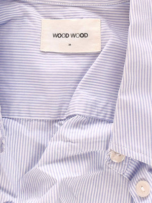 Wood Wood Skjorte - 34 / Blå / Kvinde - SassyLAB Secondhand