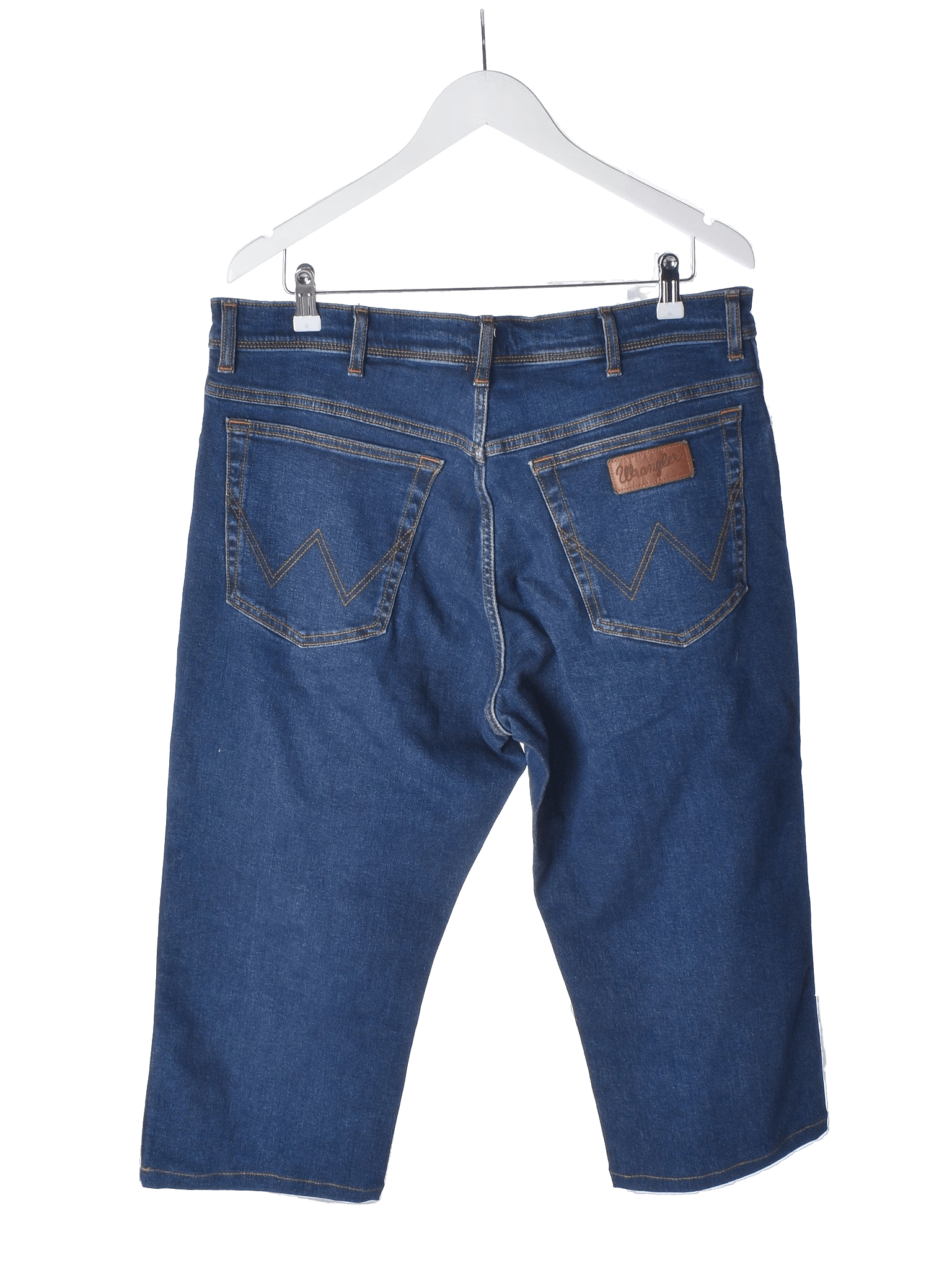 Wrangler 3/4 Bukser - W38 L30 / Blå / Mand - SassyLAB Secondhand