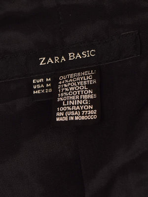 Zara Basic Jakke - M / Sort / Kvinde - SassyLAB Secondhand