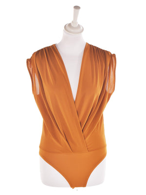Zara Bodystocking - M / Orange / Kvinde - SassyLAB Secondhand