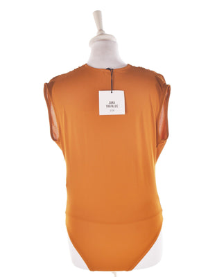 Zara Bodystocking - M / Orange / Kvinde - SassyLAB Secondhand