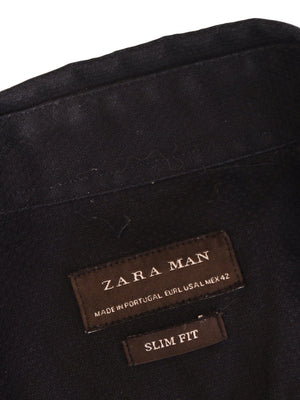 Zara Skjorte - L / Sort / Mand - SassyLAB Secondhand