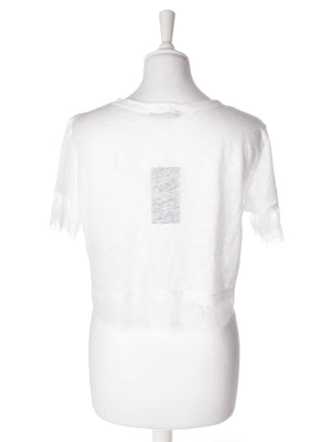 Zara T-Shirt - M / Hvid / Kvinde - SassyLAB Secondhand