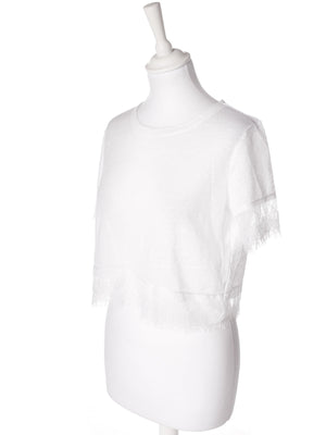 Zara T-Shirt - M / Hvid / Kvinde - SassyLAB Secondhand