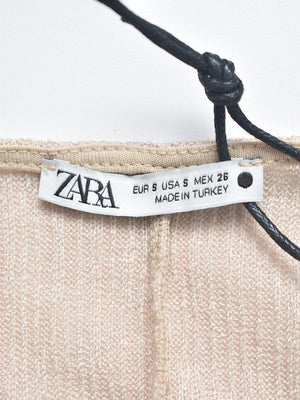 Zara Top - S / Beige / Kvinde - SassyLAB Secondhand