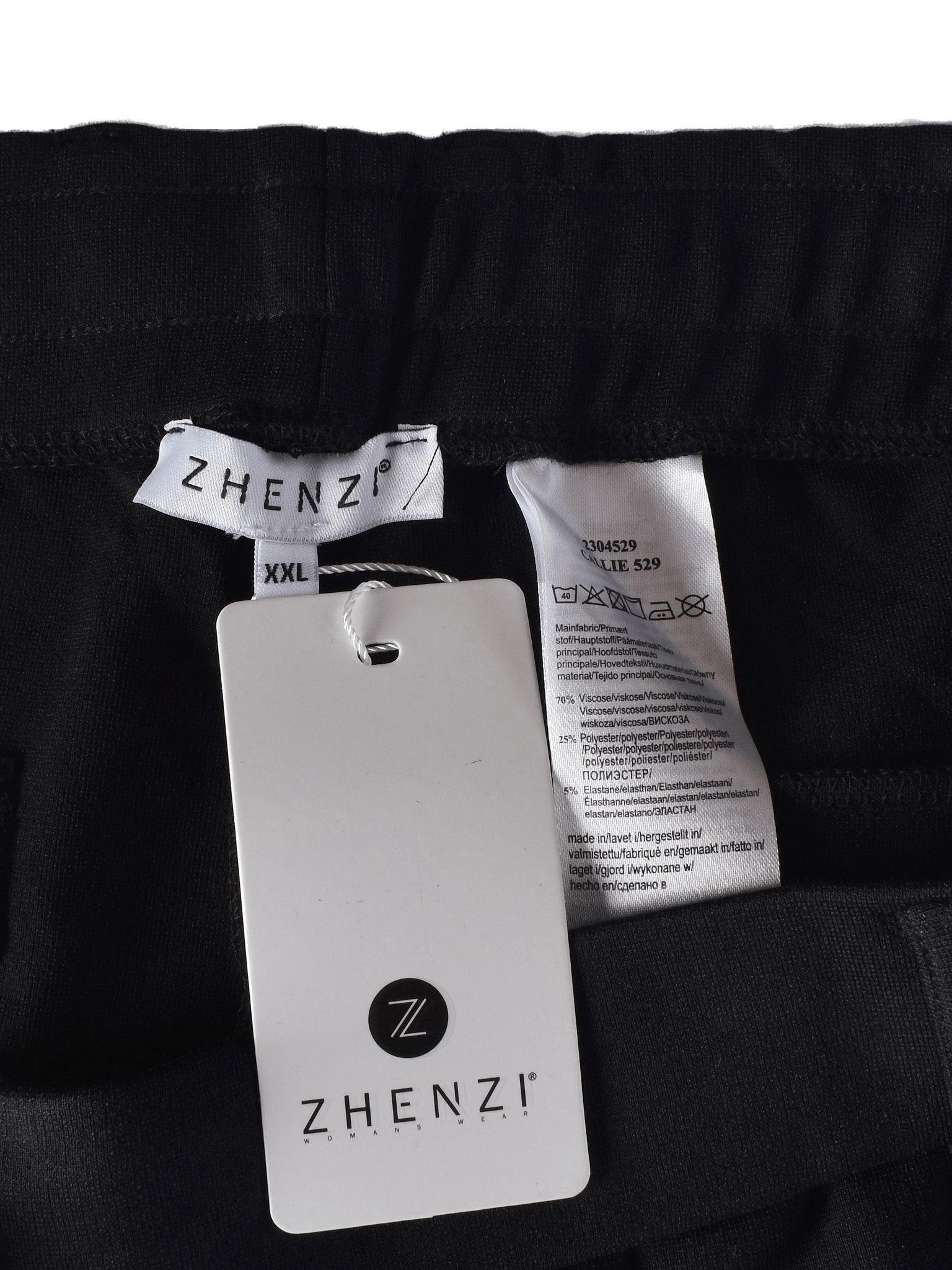 Zhenzi 3/4 Bukser - XXL / Sort / Kvinde - SassyLAB Secondhand