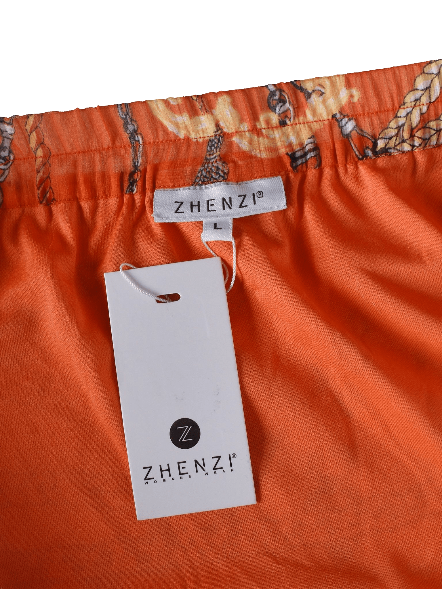 Zhenzi Nederdel - L / Orange / Kvinde - SassyLAB Secondhand