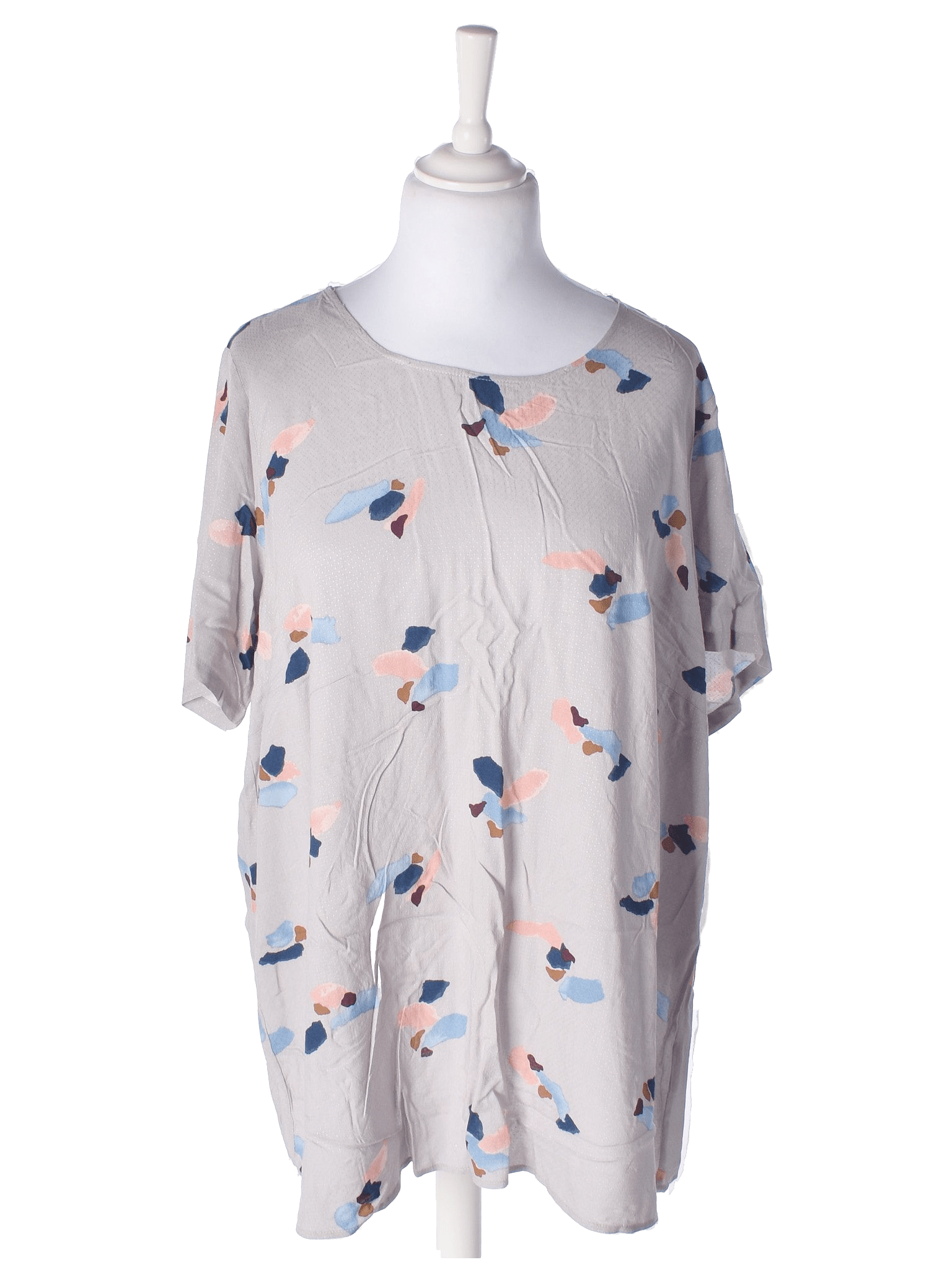 Zizzi Bluse - L / Grå / Kvinde - SassyLAB Secondhand