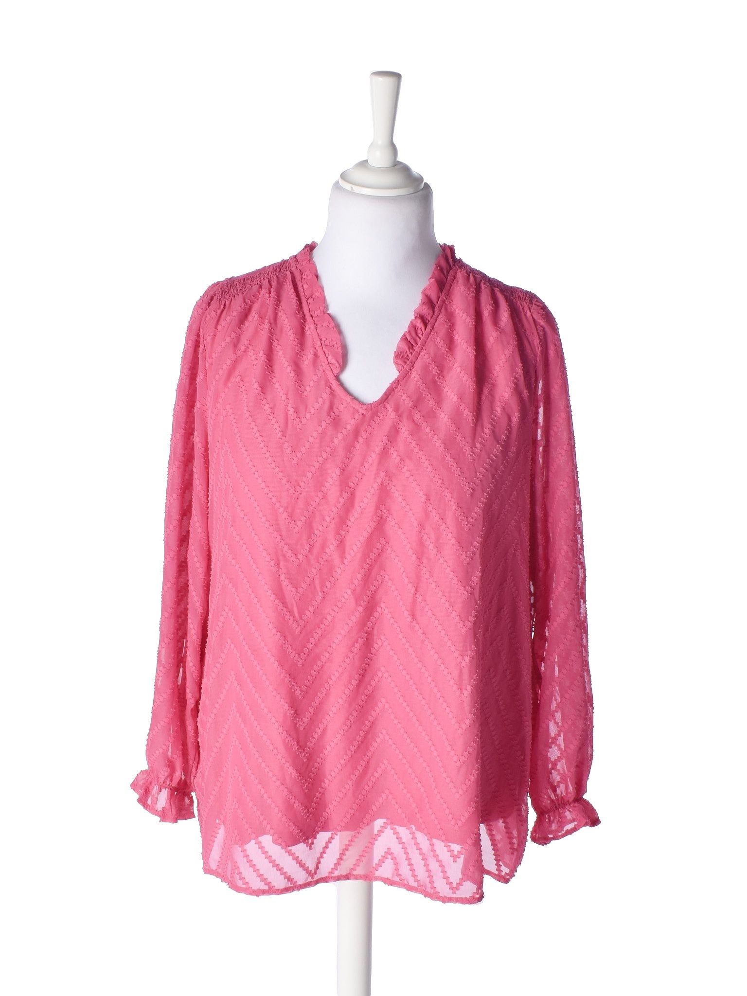 Zizzi Bluse - M / Pink / Kvinde - SassyLAB Secondhand