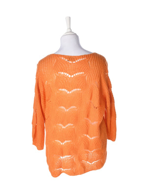 Zizzi Sweater - L / Orange / Kvinde - SassyLAB Secondhand